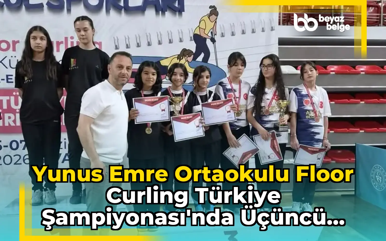 Yunus Emre Ortaokulu Floor Curling Türkiye Şampiyonası'nda Üçüncü Oldu