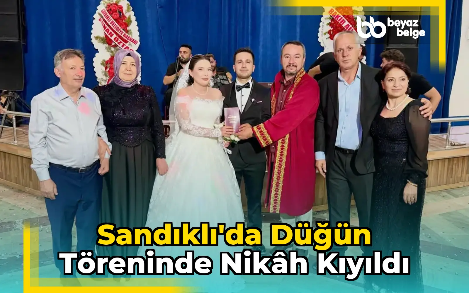 Sandıklı'da Düğün Töreninde Nikâh Kıyıldı