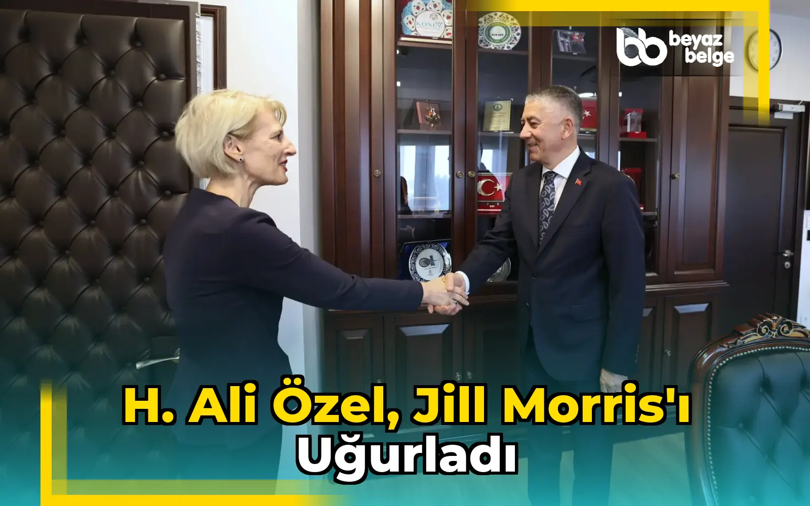 H. Ali Özel, Jill Morris'ı Uğurladı