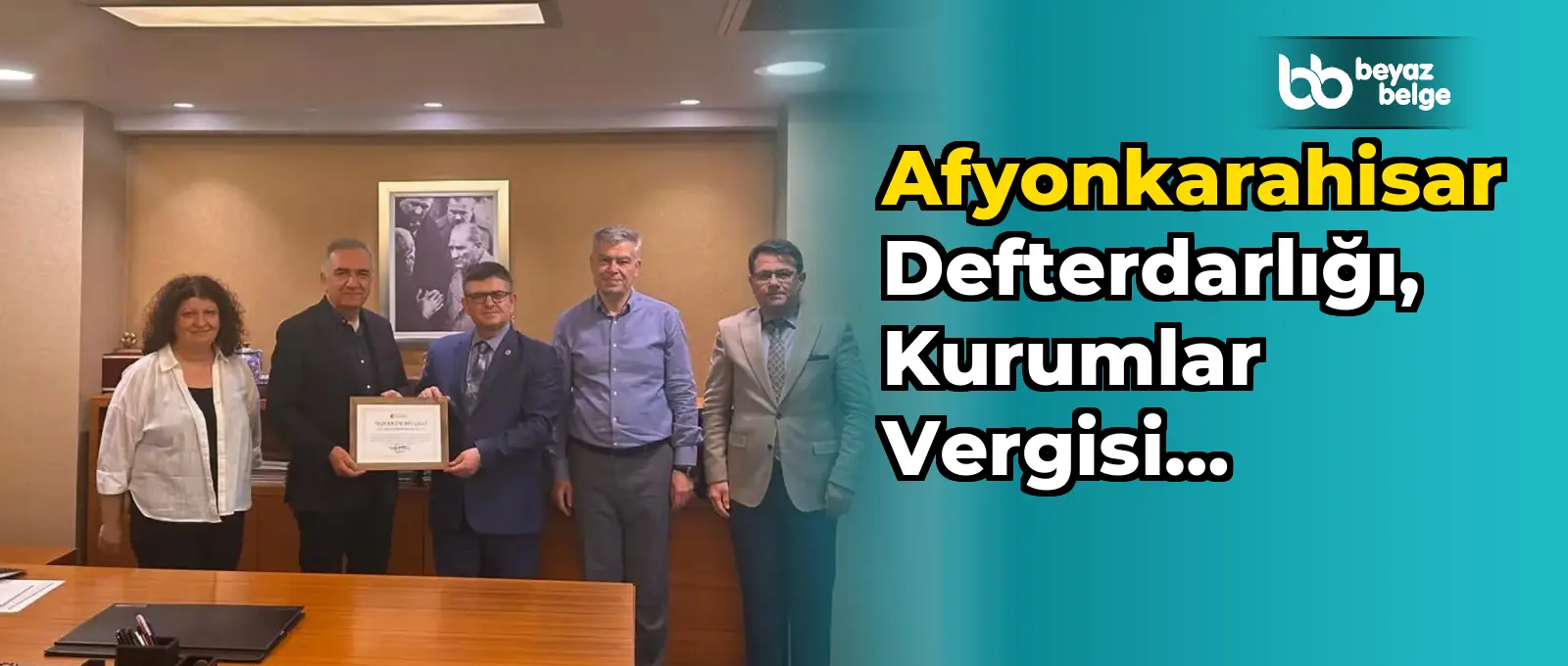 Afyonkarahisar Defterdarlığı, Kurumlar Vergisi Rekortmeni Afyon Özel Sağlık Hizmetleri'ni Ziyaret Etti