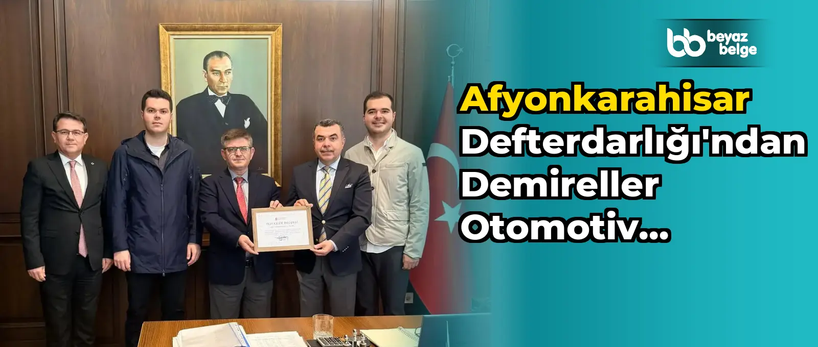 Afyonkarahisar Defterdarlığı'ndan Demireller Otomotiv Yönetim Kurulu Başkanı'na Teşekkür Ziyareti