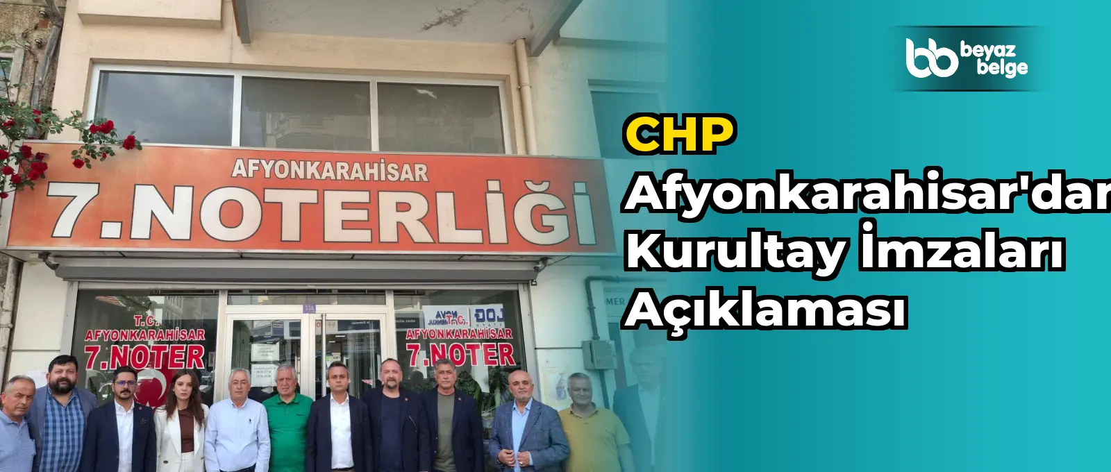 CHP Afyonkarahisar'dan Kurultay İmzaları Açıklaması