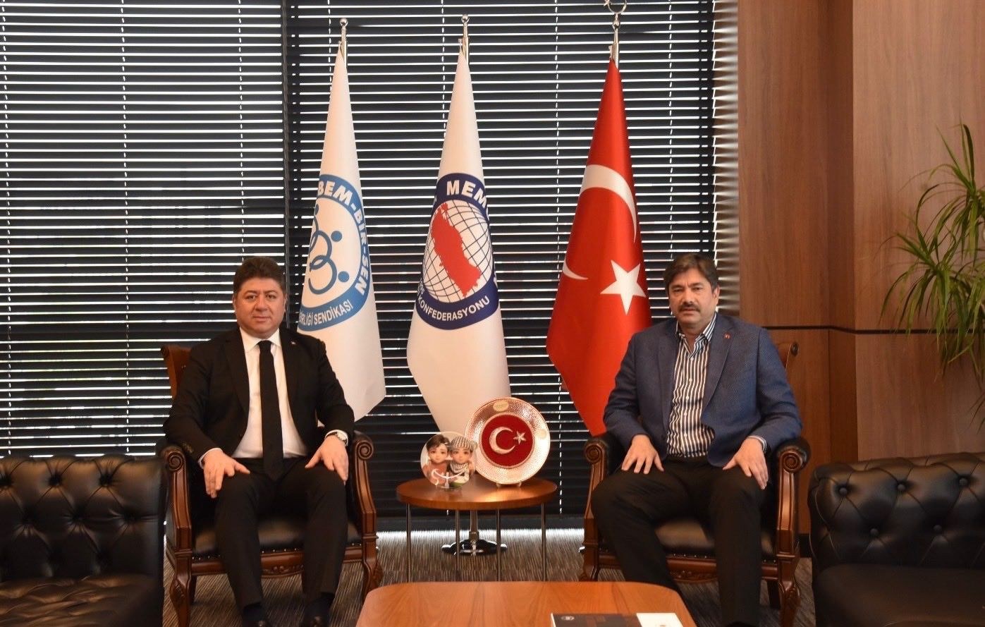 MYK Başkanı ve Bem-Bir-Sen Başkanı Görüşmesi