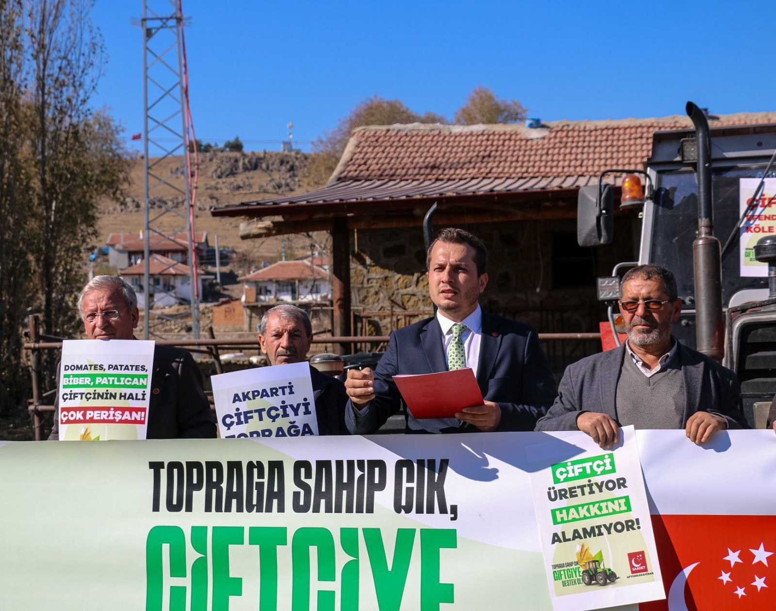 Saadet Partisi Afyonkarahisar Çiftçi Sorunlarını Dile Getirdi