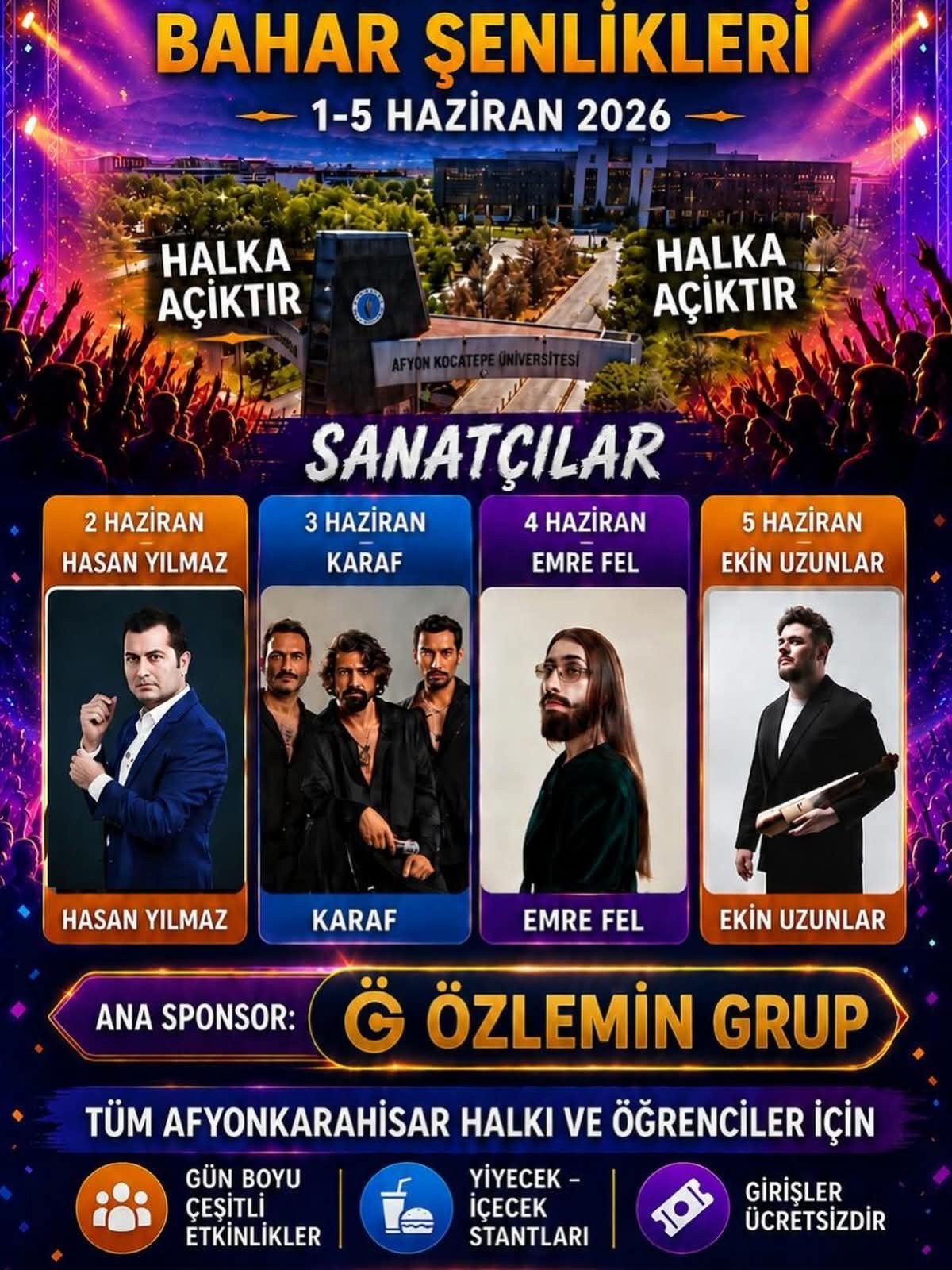 Afyon Kocatepe Üniversitesi Bahar Şenlikleri Başlıyor