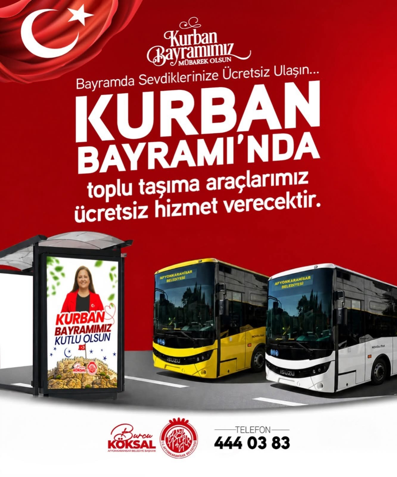 Afyon Halk Otobüsleri Bayramda Ücretsiz Hizmet Verecek