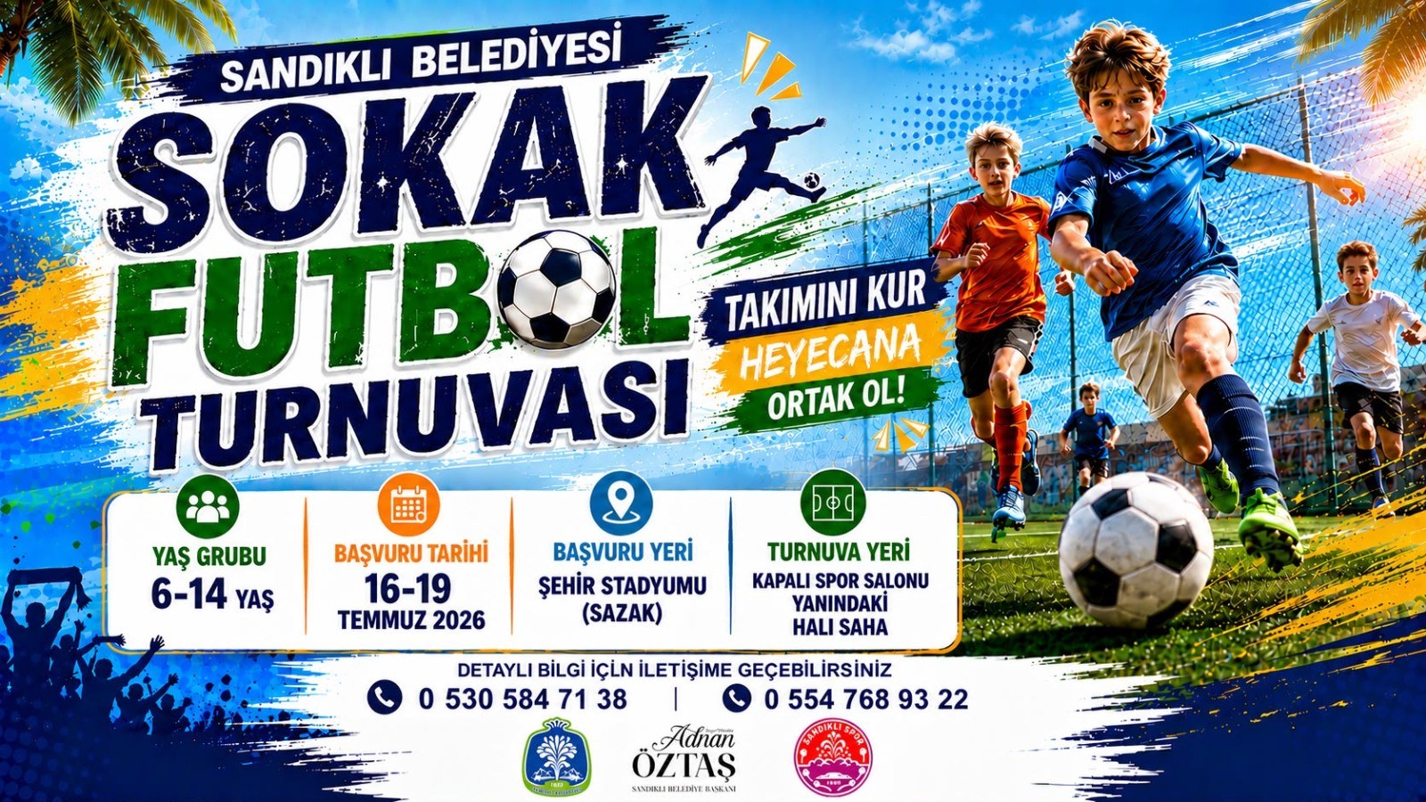 Sandıklı Belediyesi Sokak Futbol Turnuvası Düzenliyor