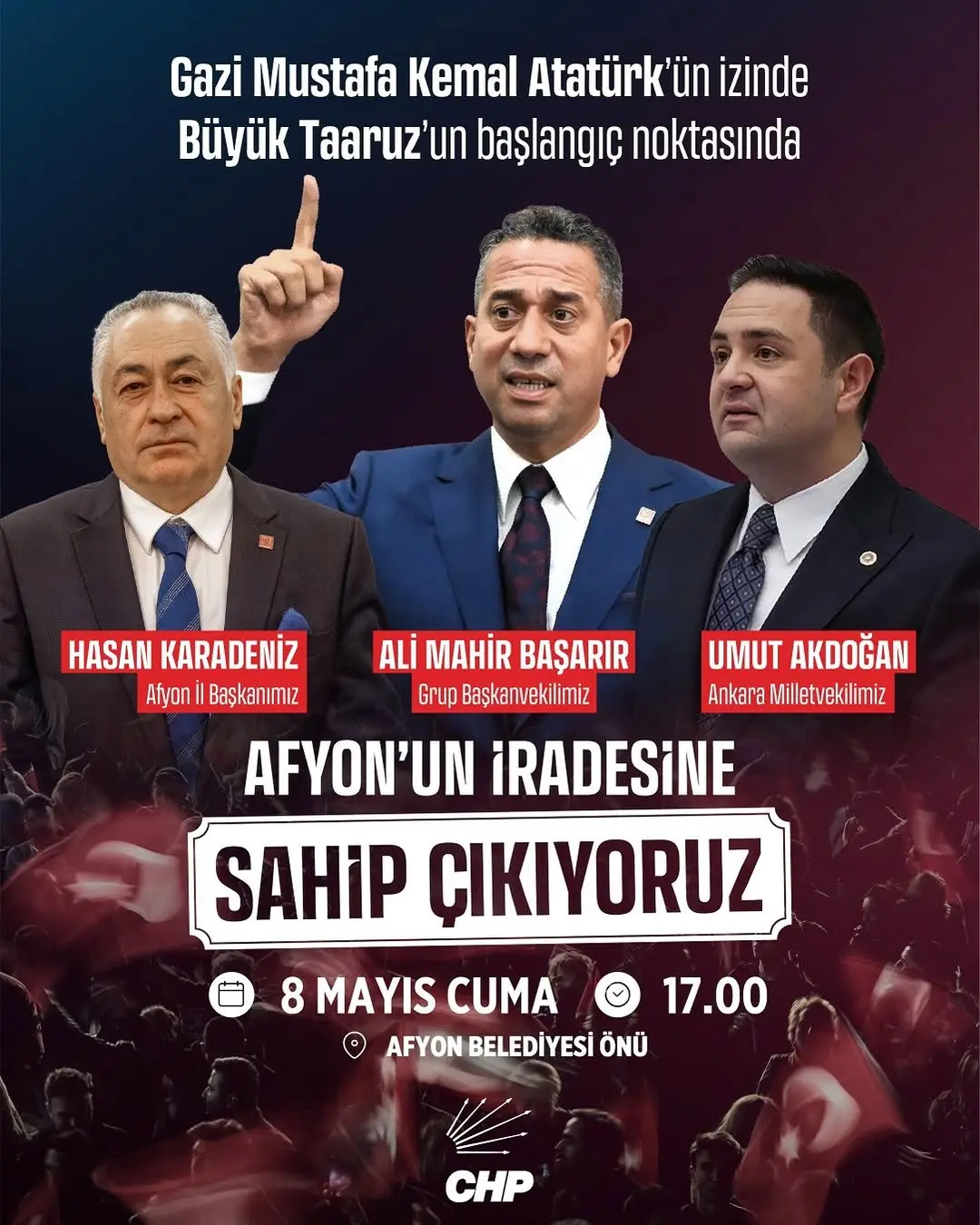CHP Afyonkarahisar ?l Kad?n Kollar? Millet ?radesine Sahip Ç?k?yor